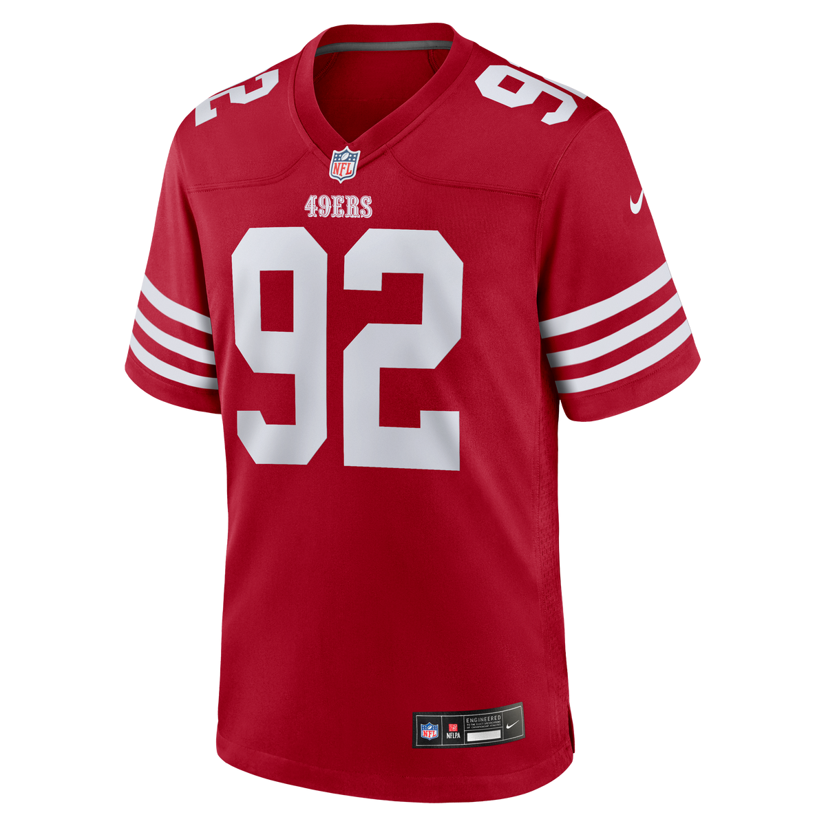 San Francisco 49ers Yetur Gross-Matos Nike Scarlet Team Game Jersey