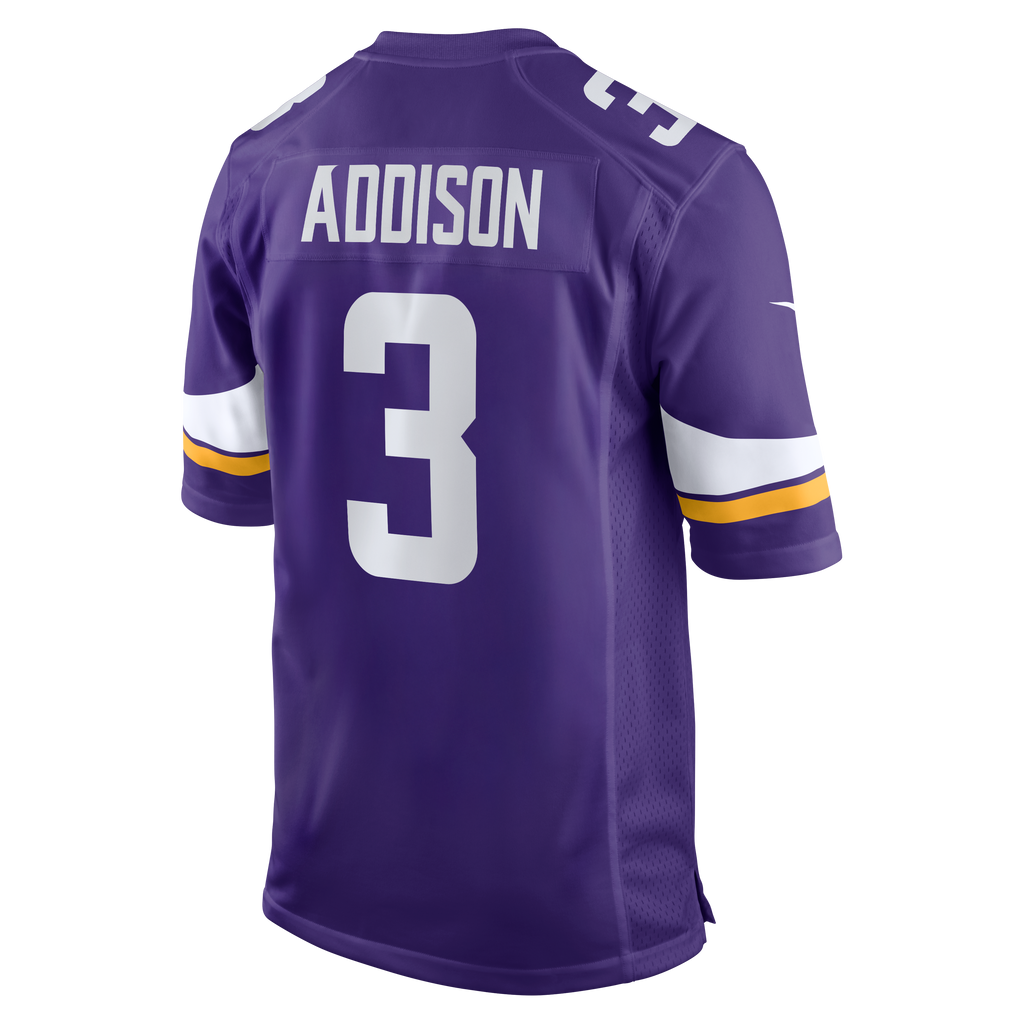 Minnesota Vikings Jordan Addison Nike White Alternate Game Player Jersey