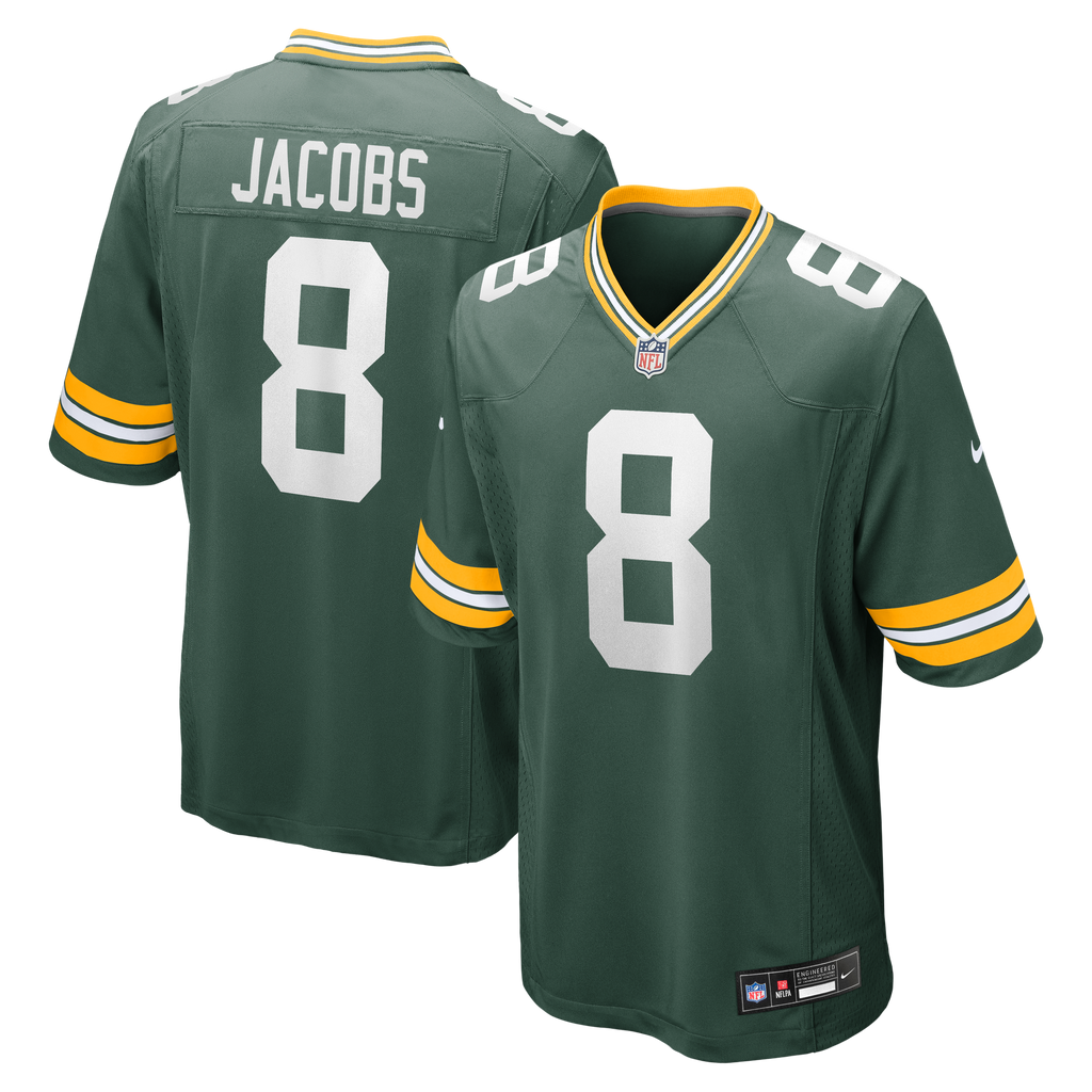Green Bay Packers Josh Jacobs Nike Green Team Game Jersey