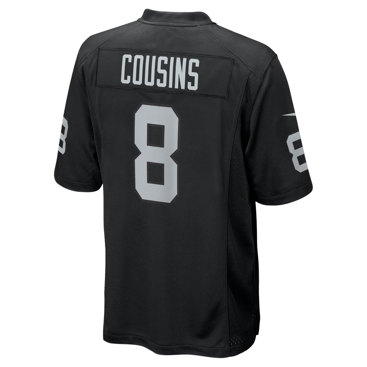 Las Vegas Raiders Kirk Cousins Nike Black Team Game Jersey