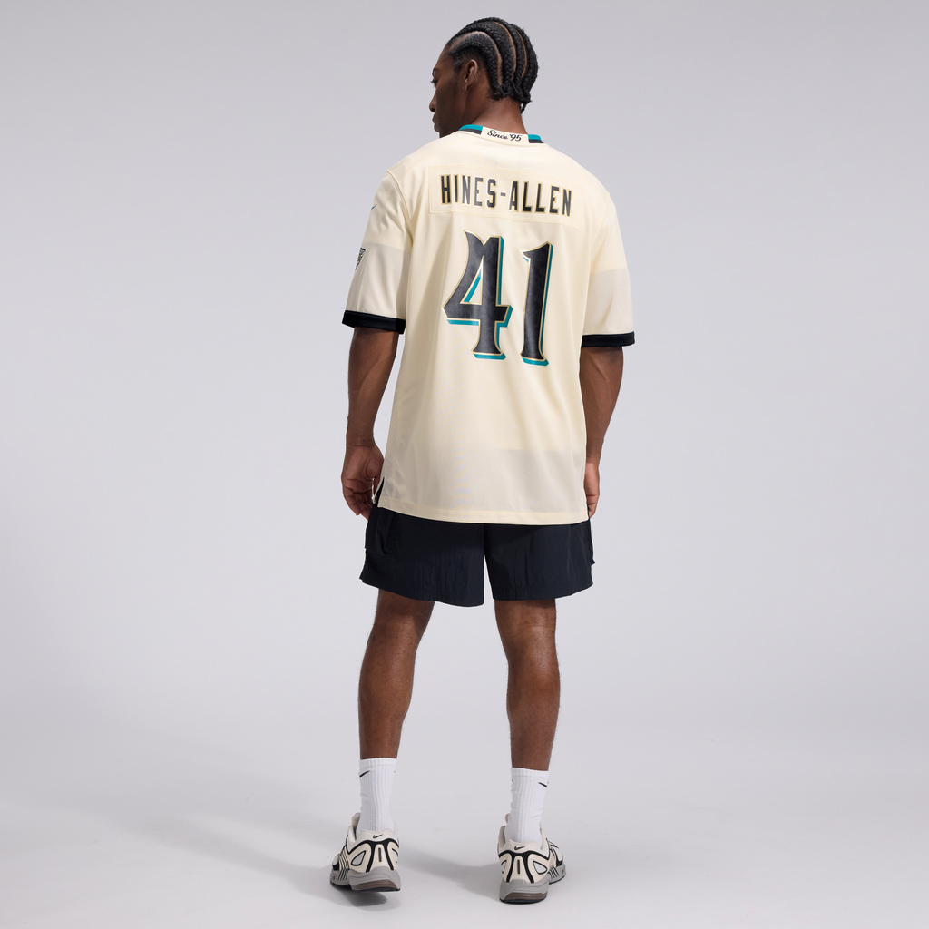 Jacksonville Jaguars Josh Hines-Allen Nike Natural 2026 Rivalries Collection Game Jersey