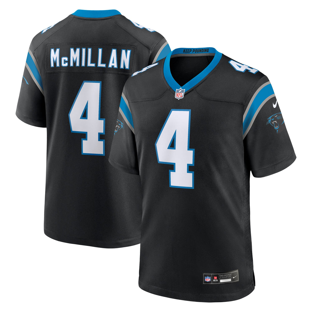 Carolina Panthers Tetairoa McMillan Nike Blue Alternate Game Jersey