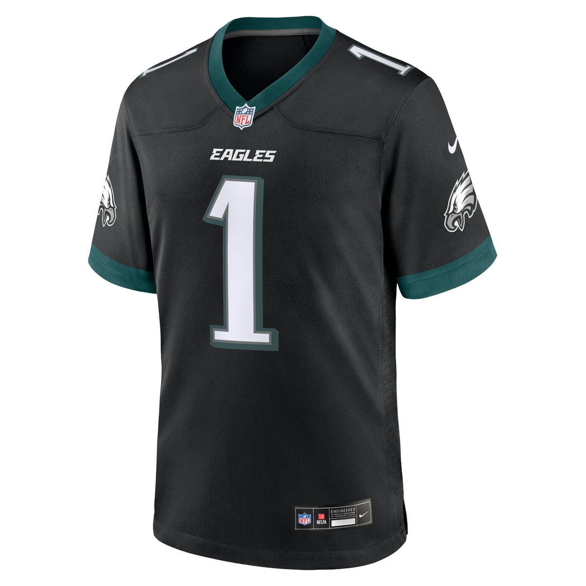 Philadelphia Eagles Jalen Hurts Nike Black Alternate Game Jersey