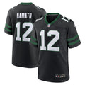 New York Jets Joe Namath Nike Legacy Black Alternate Retired Player Game Jersey
