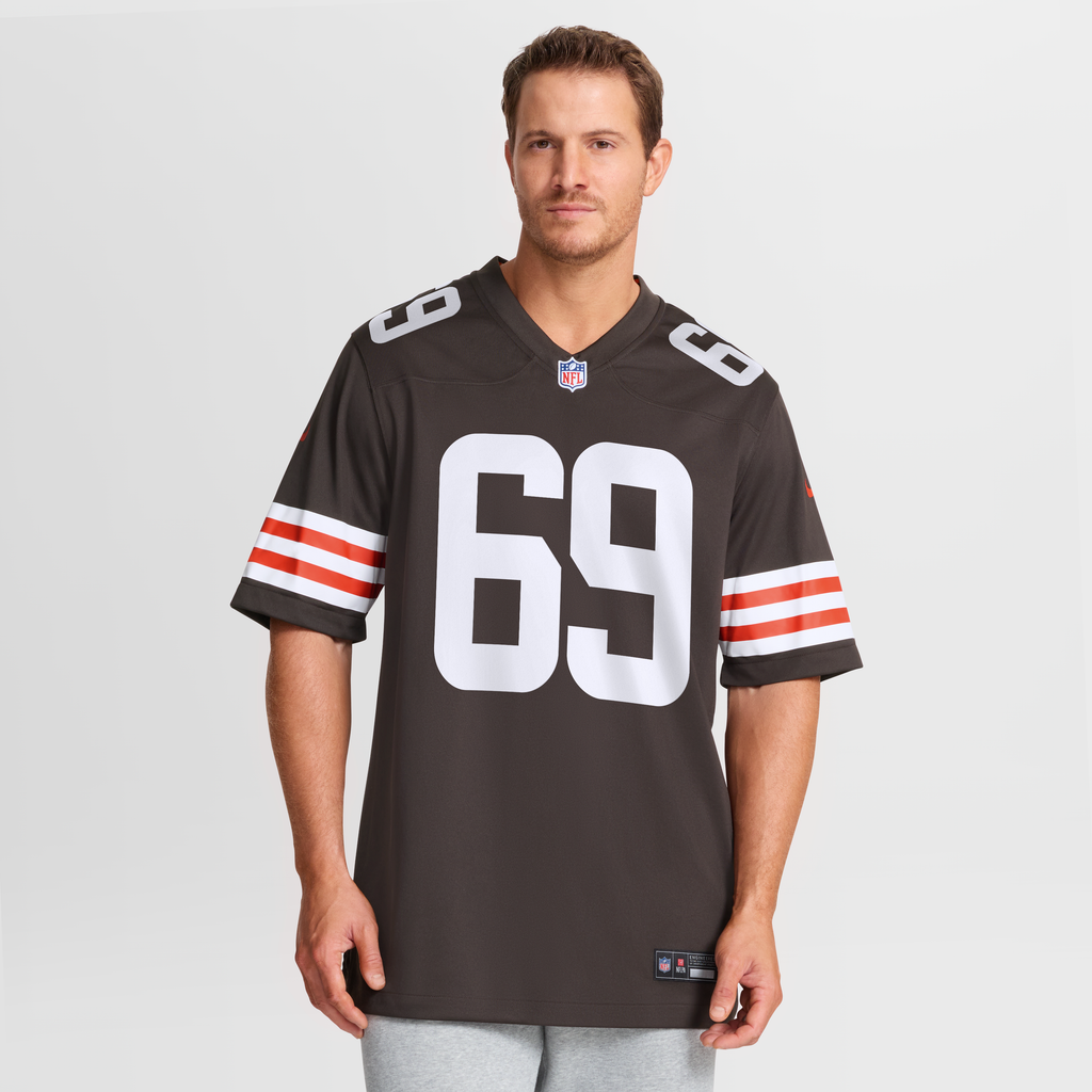 Cleveland Browns Tyre Phillips Nike Brown Team Game Jersey