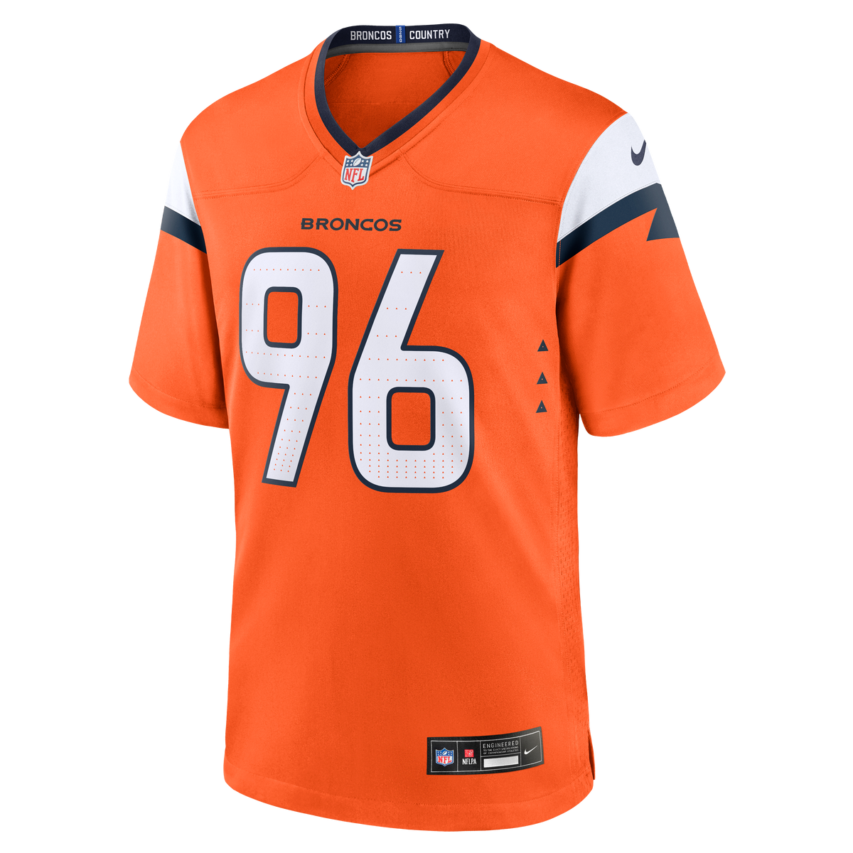 Denver Broncos Eyioma Uwazurike Nike Orange Team Game Jersey