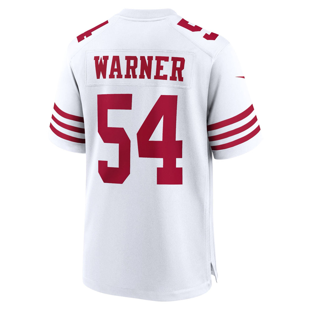 San Francisco 49ers Fred Warner Nike Scarlet Team Game Player Jersey