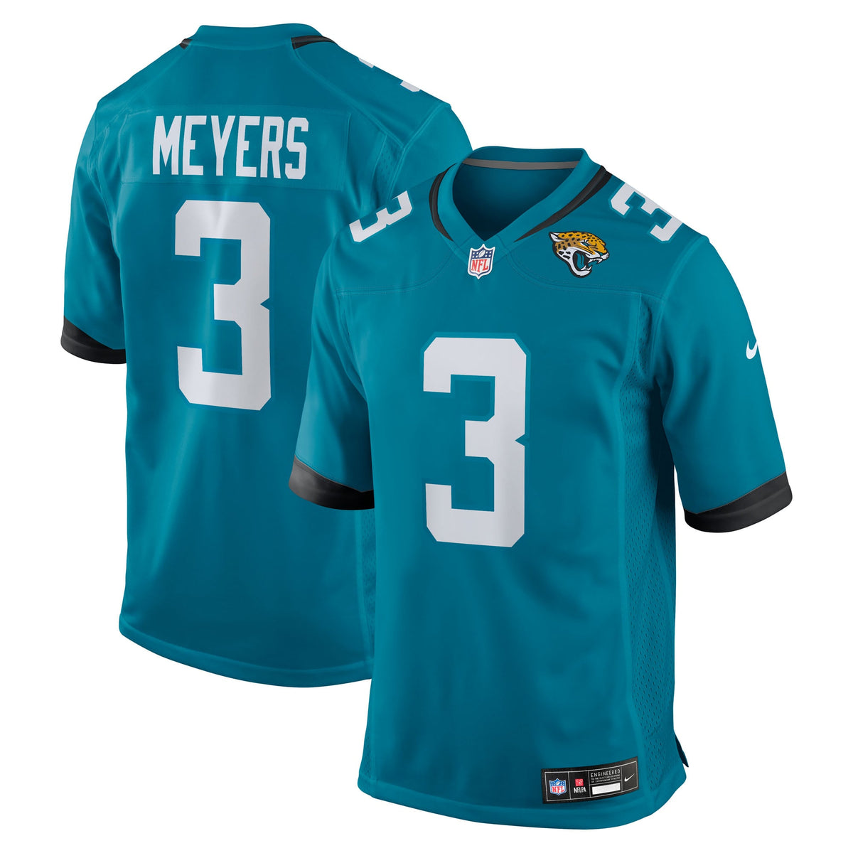 Jacksonville Jaguars Jakobi Meyers Nike Black Alternate Game Jersey