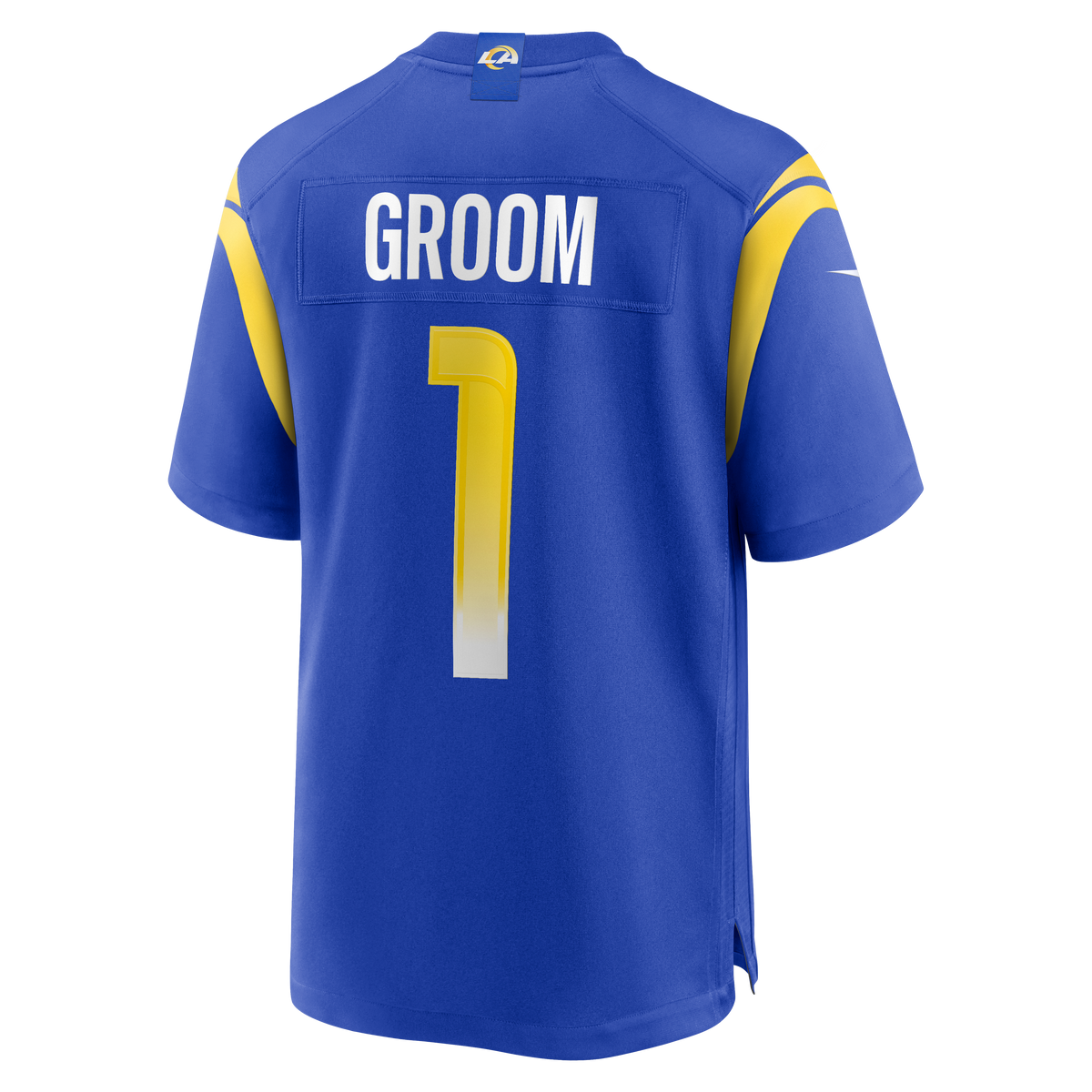 Los Angeles Rams Number 1 Groom Nike Royal Game Jersey