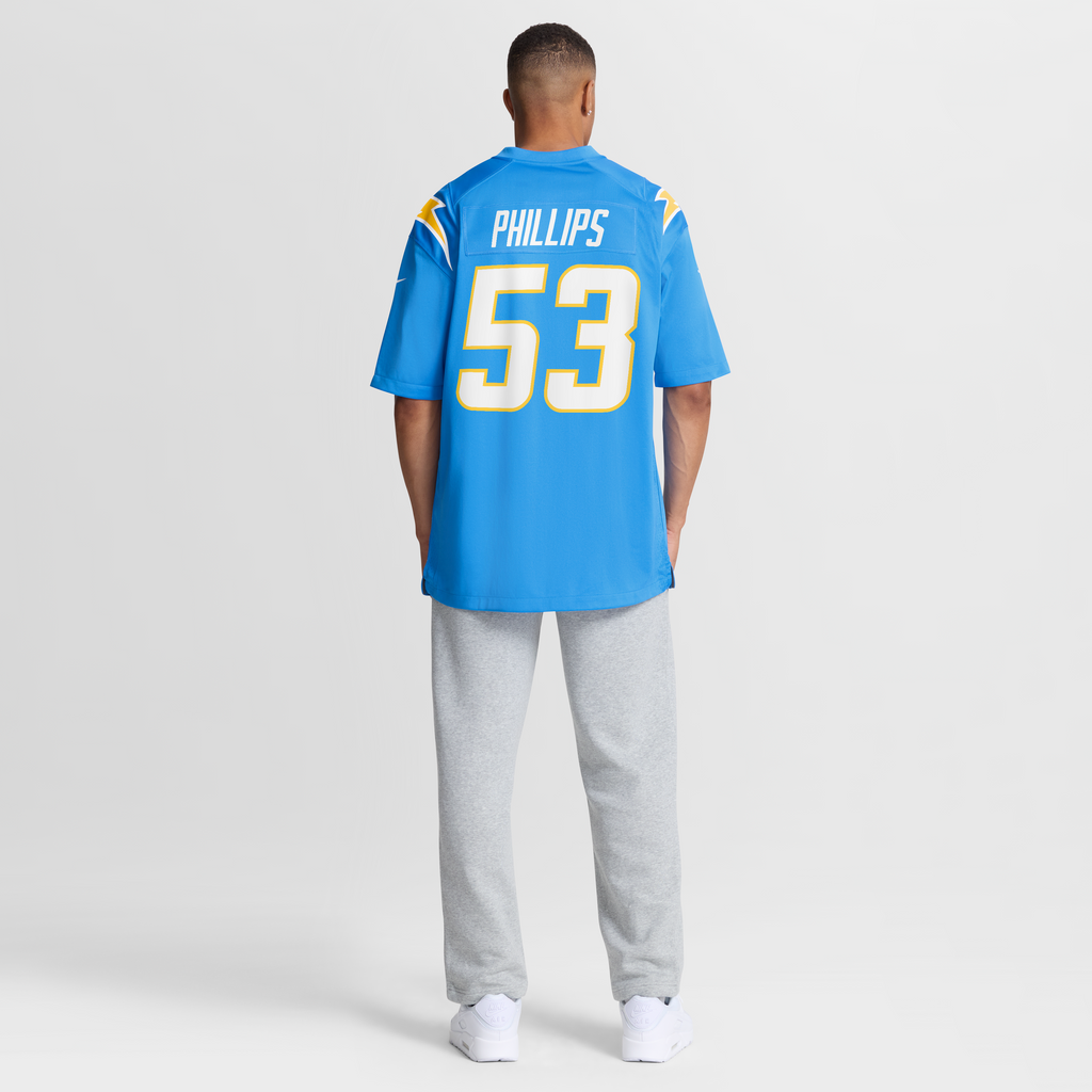 Los Angeles Chargers Del'Shawn Phillips Nike Powder Blue Team Game Jersey