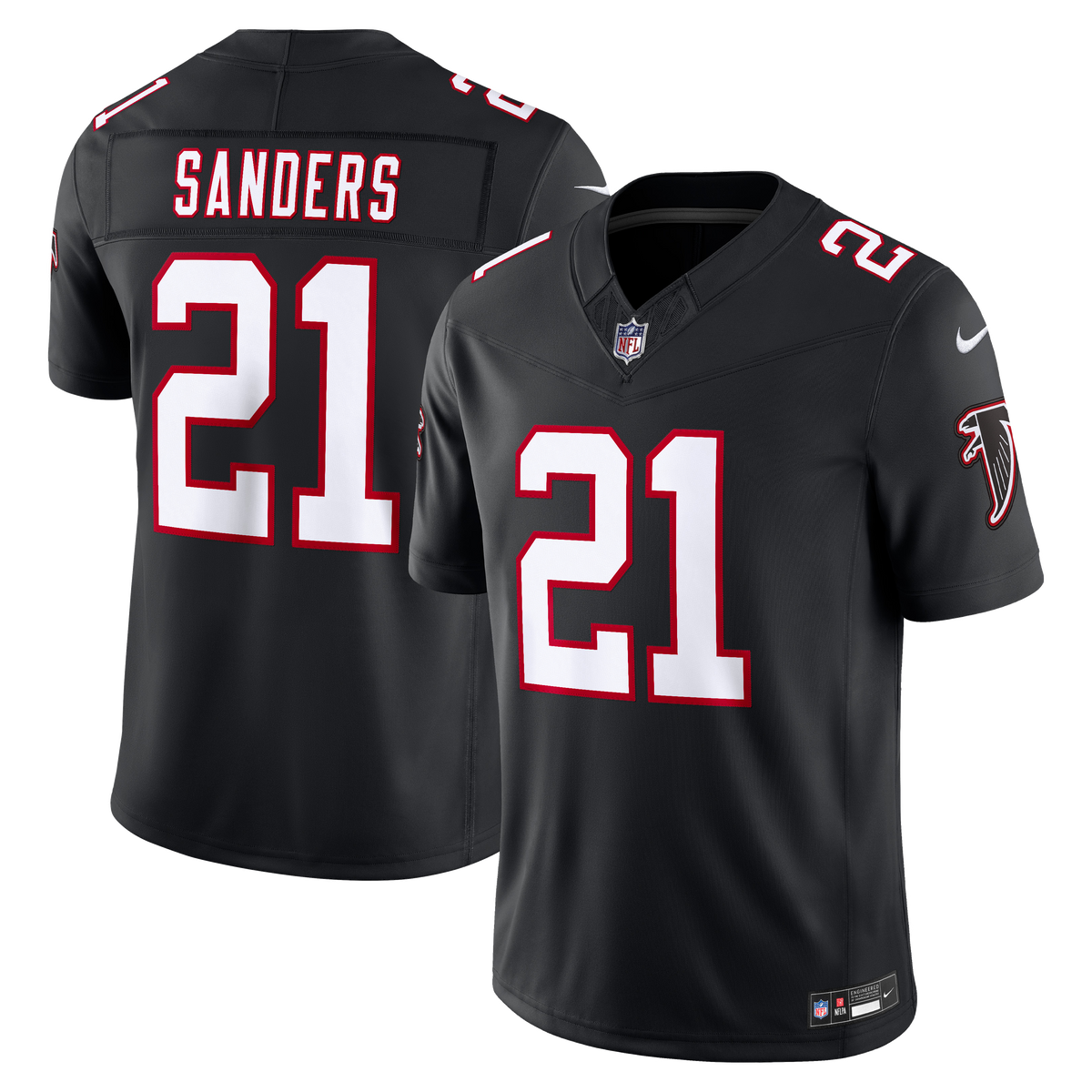 Atlanta Falcons Deion Sanders Nike Red Team Vapor F.U.S.E. Stitched Retired Limited Jersey