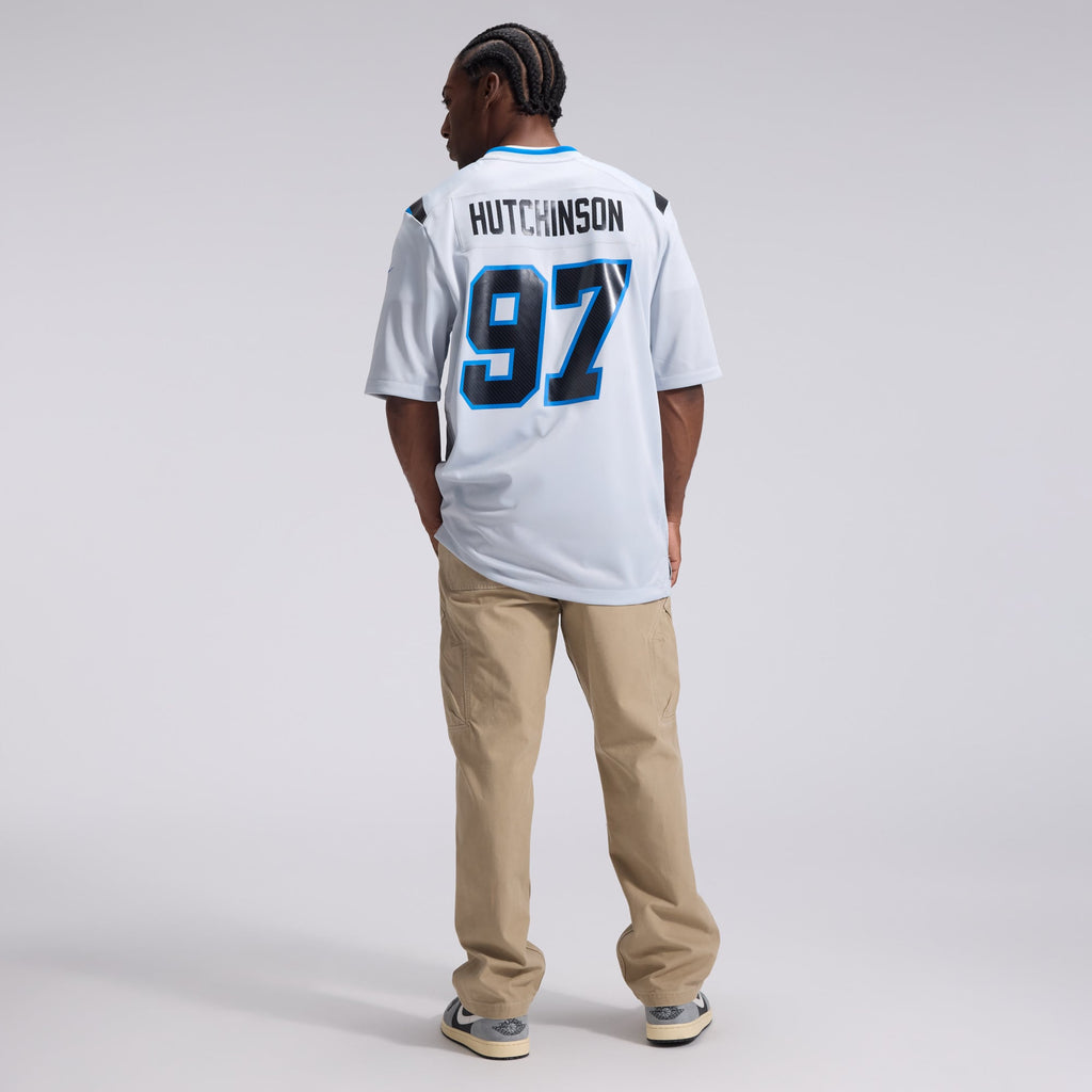 Detroit Lions Aidan Hutchinson Nike Silver 2026 Rivalries Collection Game Jersey