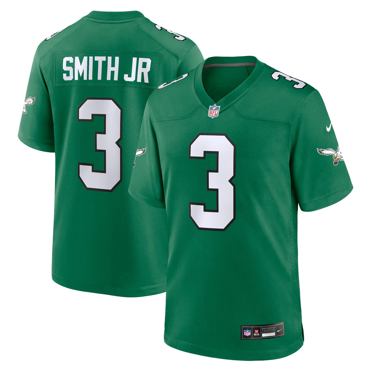 Philadelphia Eagles Nolan Smith Nike Kelly Green Alternate Game Jersey