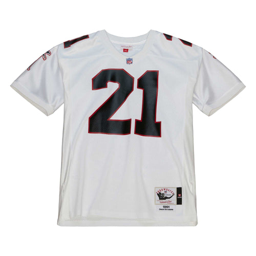 Atlanta Falcons 1991 Deion Sanders Mitchell & Ness White Authentic Throwback Retired Player Jersey