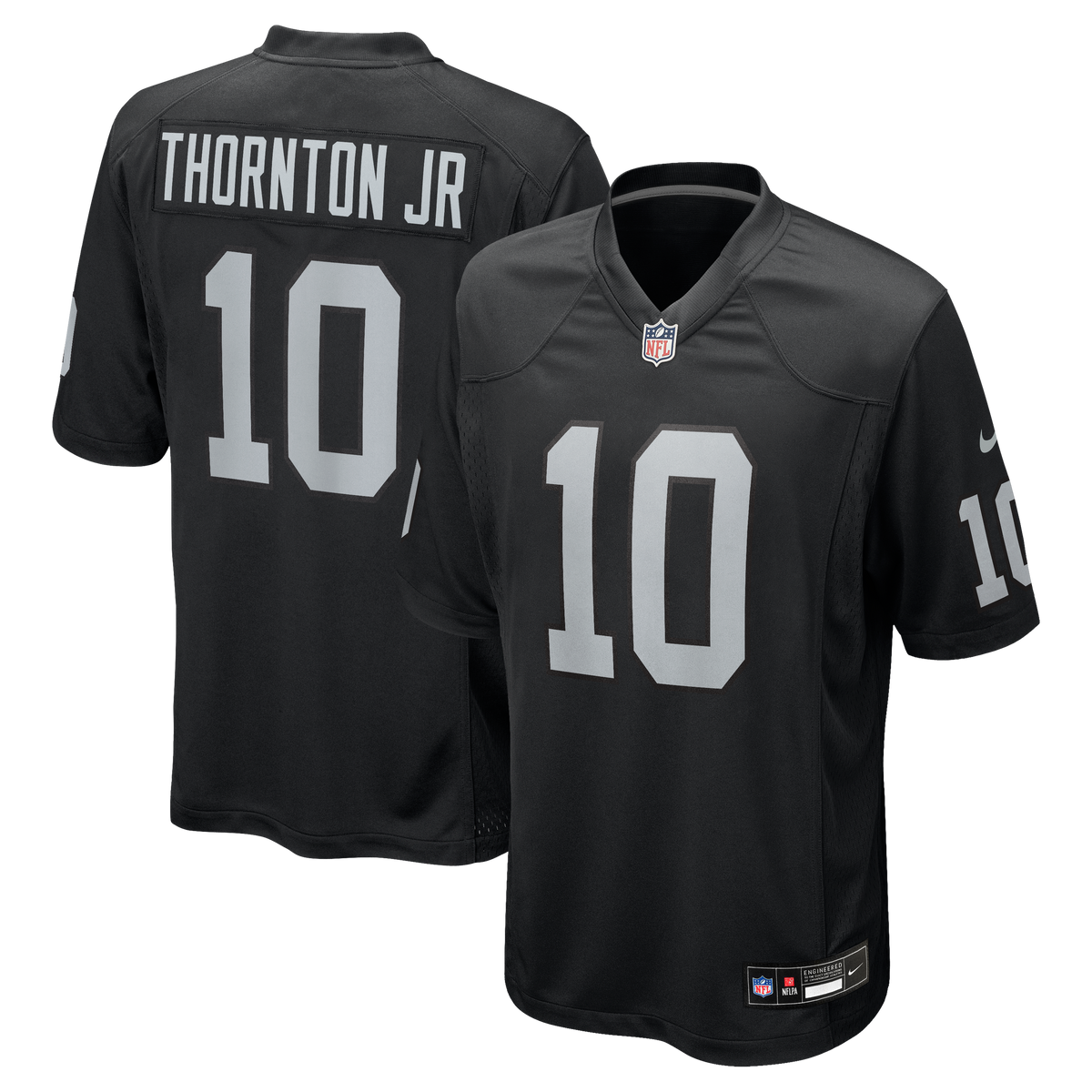 Las Vegas Raiders Dont'e Thornton Jr. Nike Black Team Game Jersey