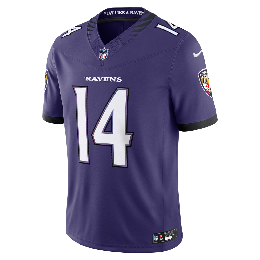 Baltimore Ravens Kyle Hamilton Nike Purple Team Vapor F.U.S.E. Stitched Limited Jersey