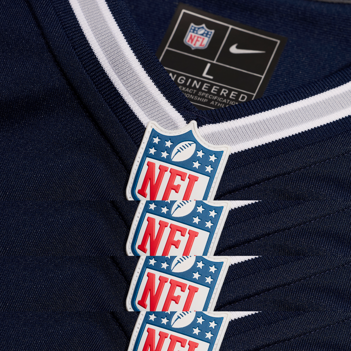 Dallas Cowboys Nike Navy Custom Game Jersey