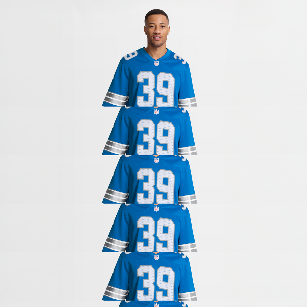 Detroit Lions Jake Bates Nike Blue Team Game Jersey