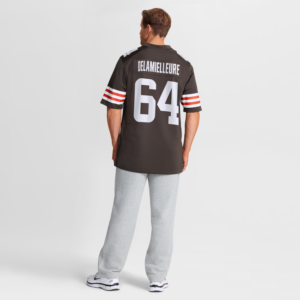 Cleveland Browns Joe DeLamielleure Nike Brown Game Retired Player Jersey