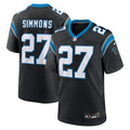Carolina Panthers Isaiah Simmons Nike Black Team Game Jersey