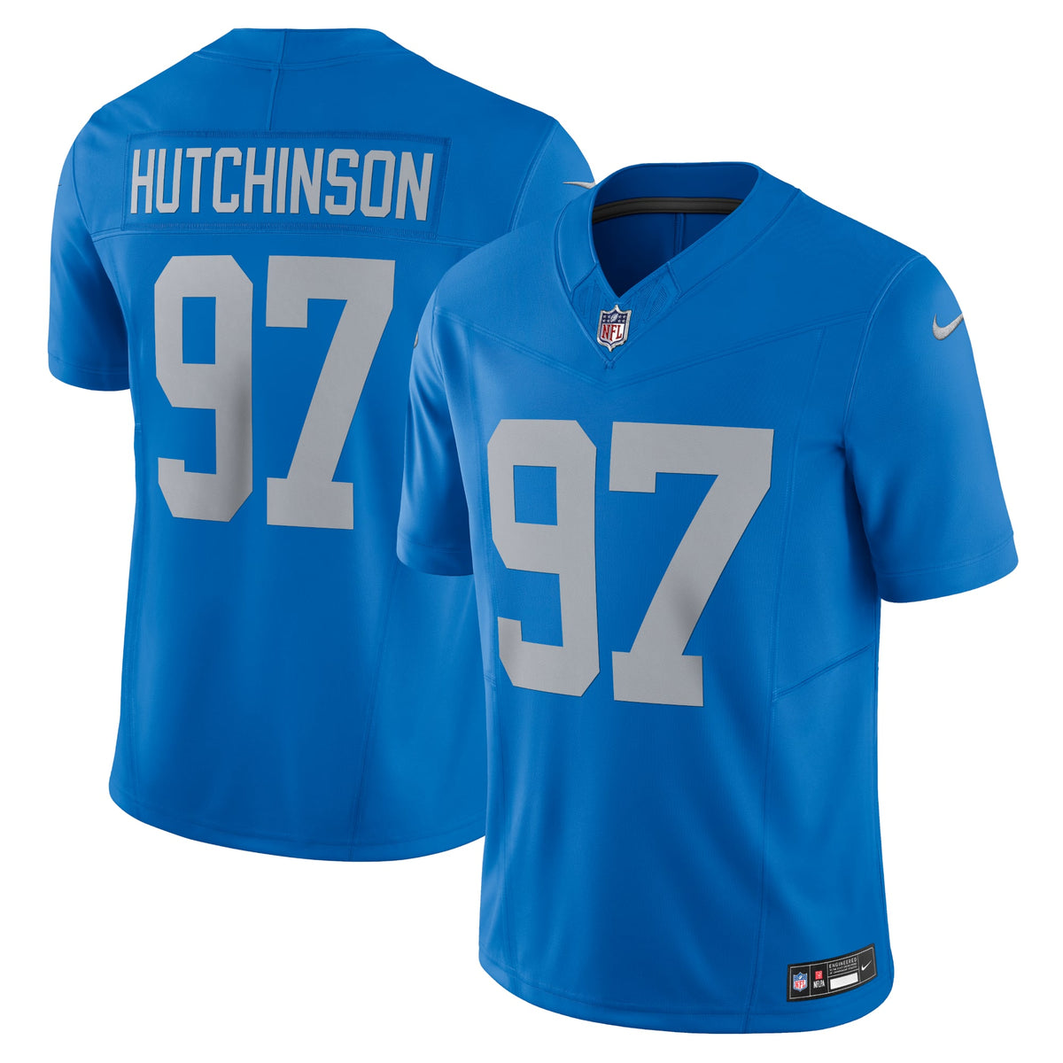 Detroit Lions Aidan Hutchinson Nike Black 2nd Alternate Vapor F.U.S.E. Limited Jersey