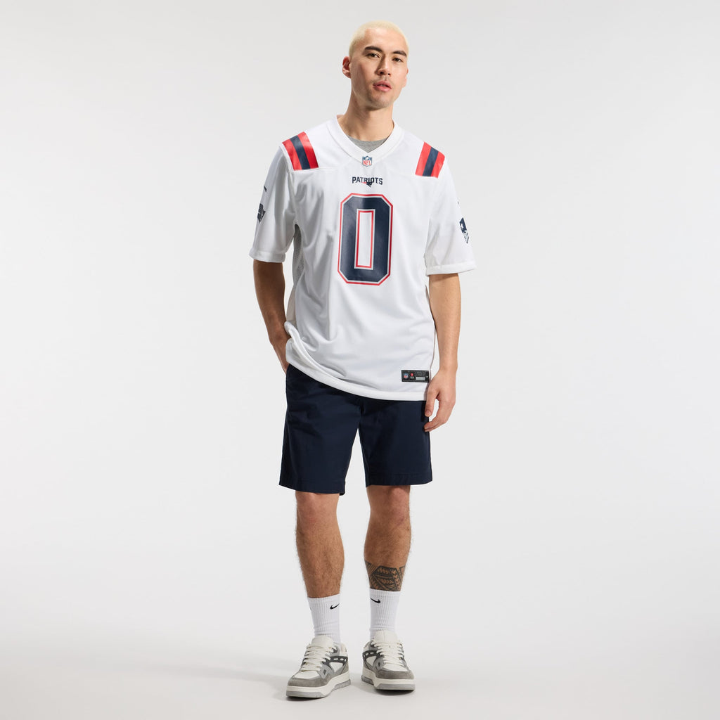New England Patriots Christian Gonzalez Nike Navy Team Game Jersey
