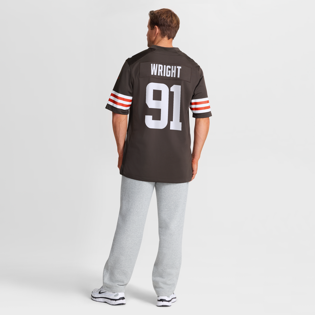 Cleveland Browns Alex Wright Nike Brown Team Game Jersey