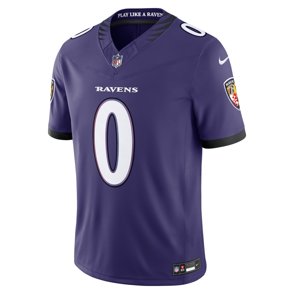 Baltimore Ravens Roquan Smith Nike Purple Team Vapor F.U.S.E. Stitched Limited Jersey