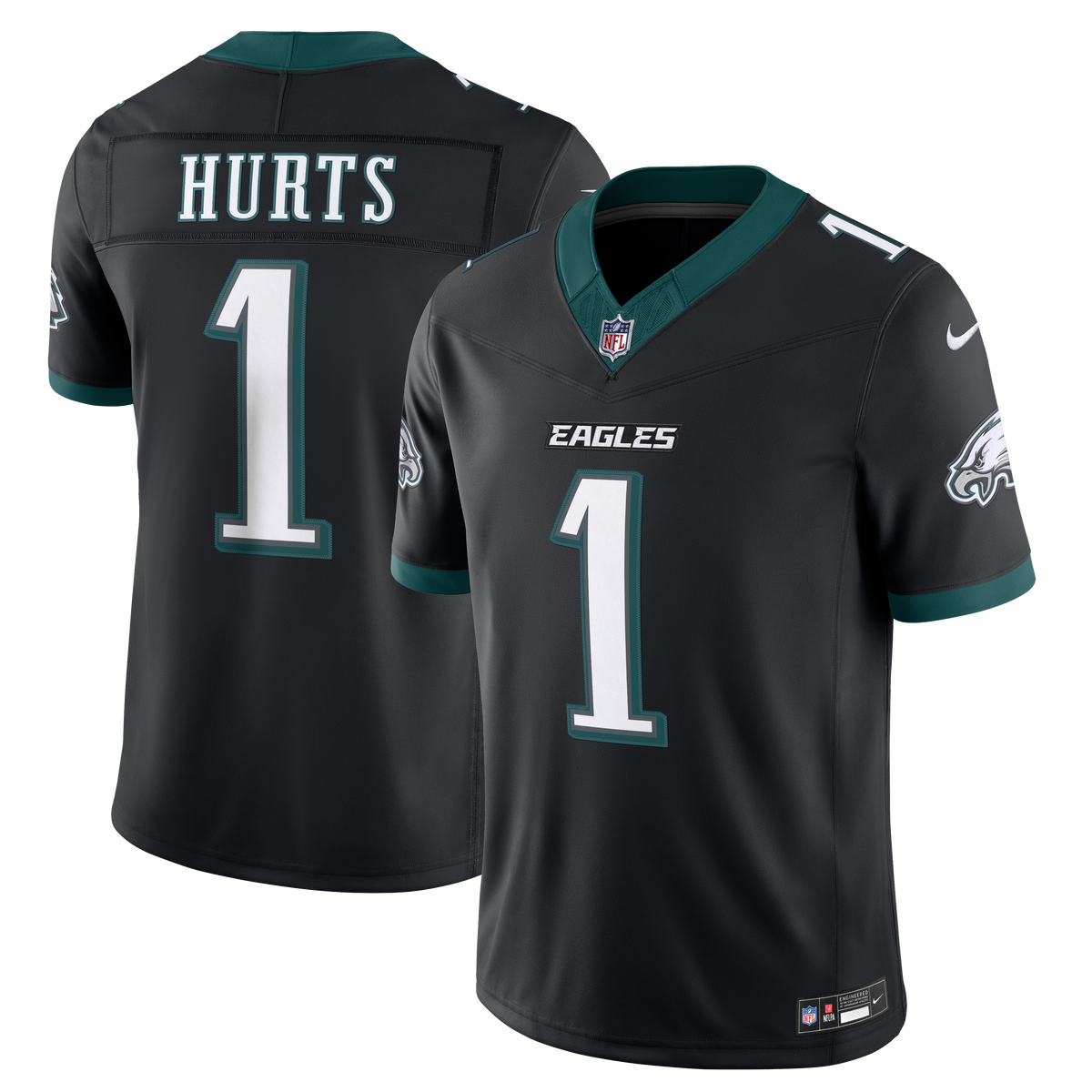 Philadelphia Eagles Jalen Hurts Nike Kelly Green Alternate Vapor F.U.S.E. Stitched Limited Jersey