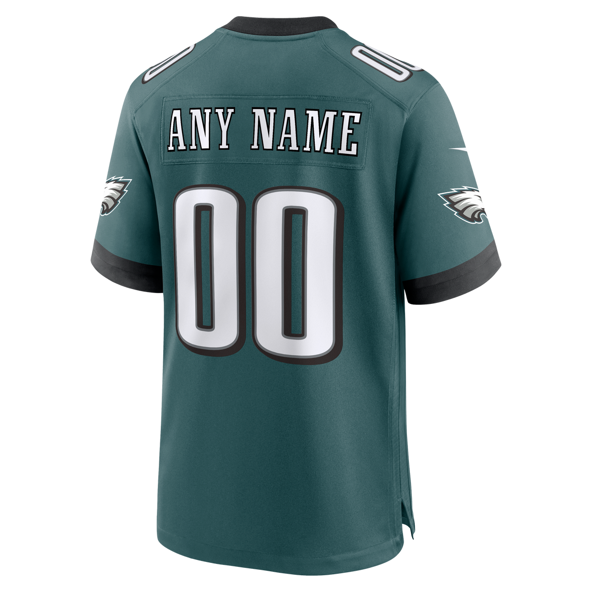 Philadelphia Eagles Nike Midnight Green Team Custom Game Jersey