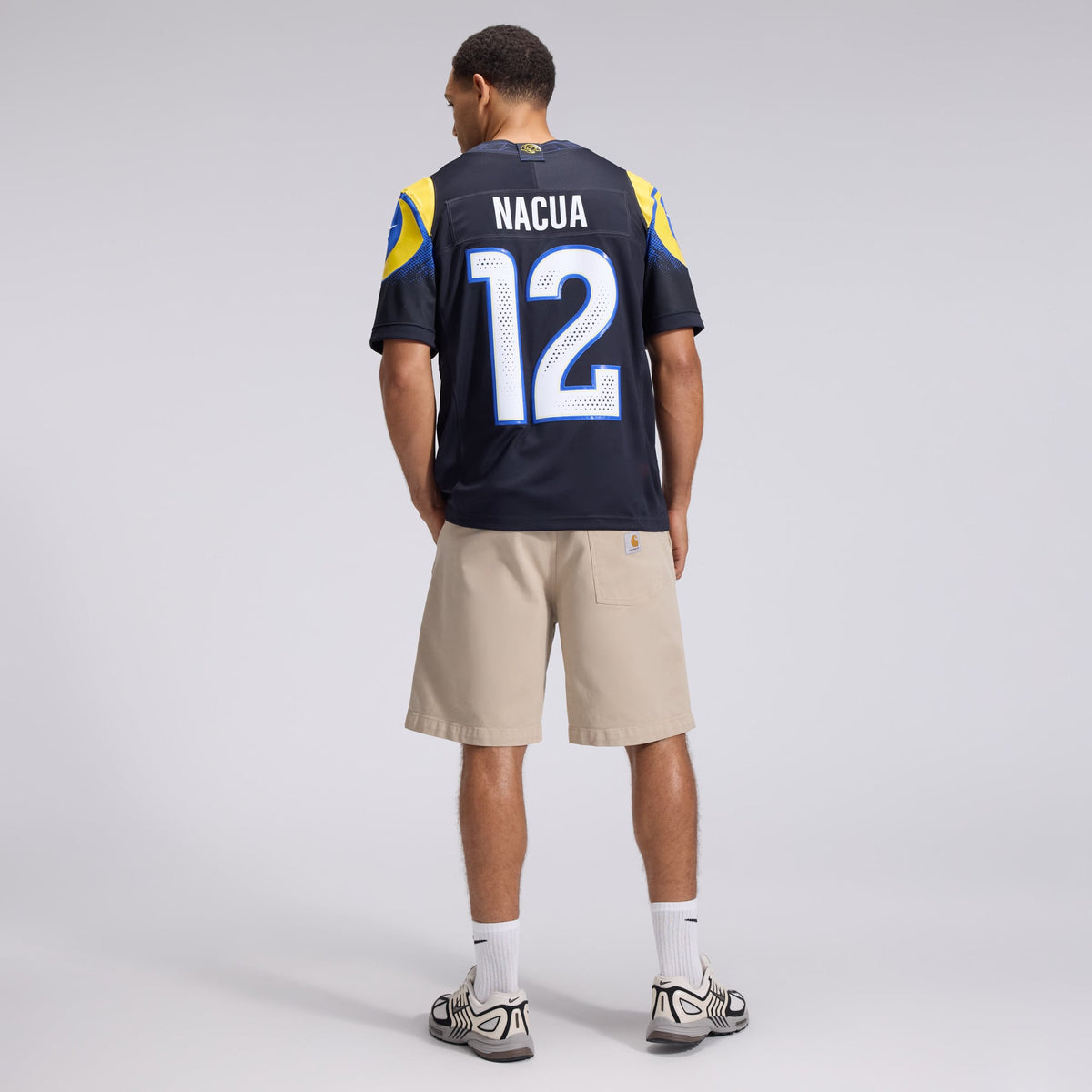 Los Angeles Rams Puka Nacua Nike Dark Blue Rivalries Collection Stitched Limited Jersey