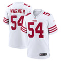 San Francisco 49ers Fred Warner Nike White Player Game Jersey