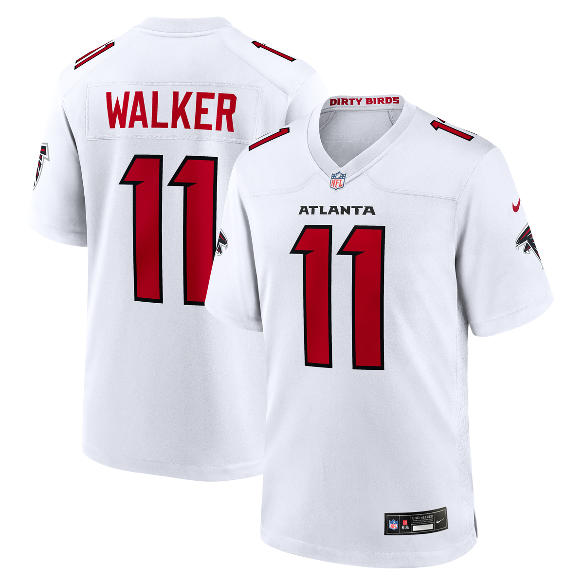 Atlanta Falcons Jalon Walker Nike White Game Jersey