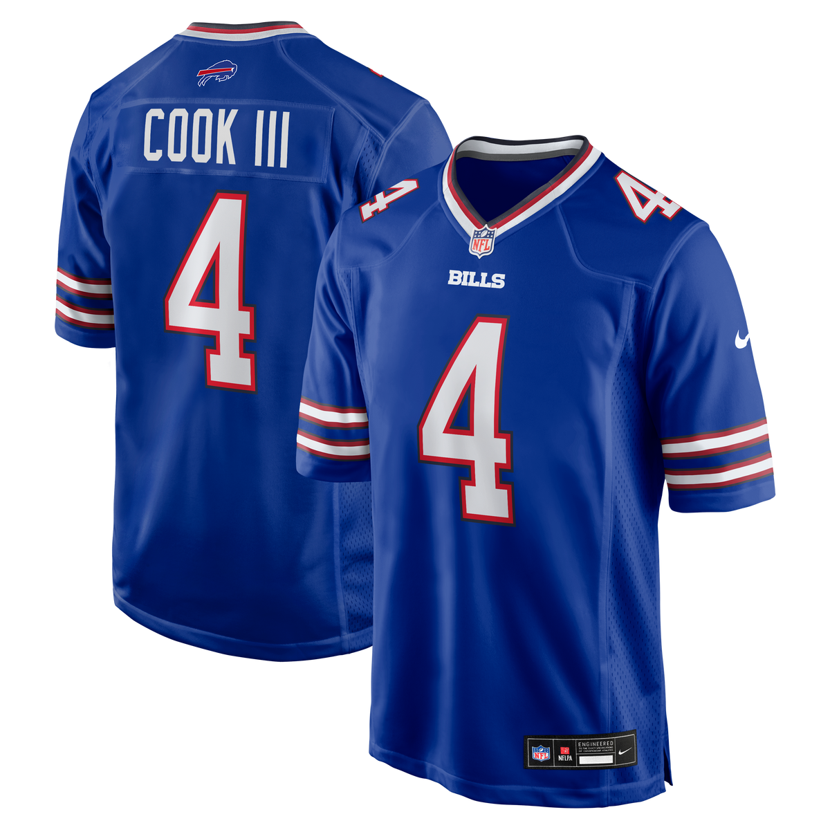 Buffalo Bills James Cook III Nike Gray Nickel City Game Jersey
