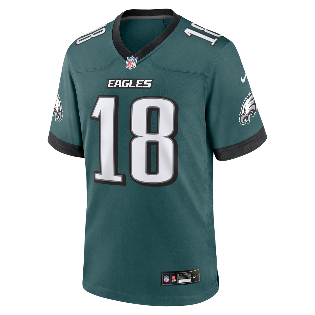 Philadelphia Eagles Britain Covey Nike Midnight Green Team Game Jersey