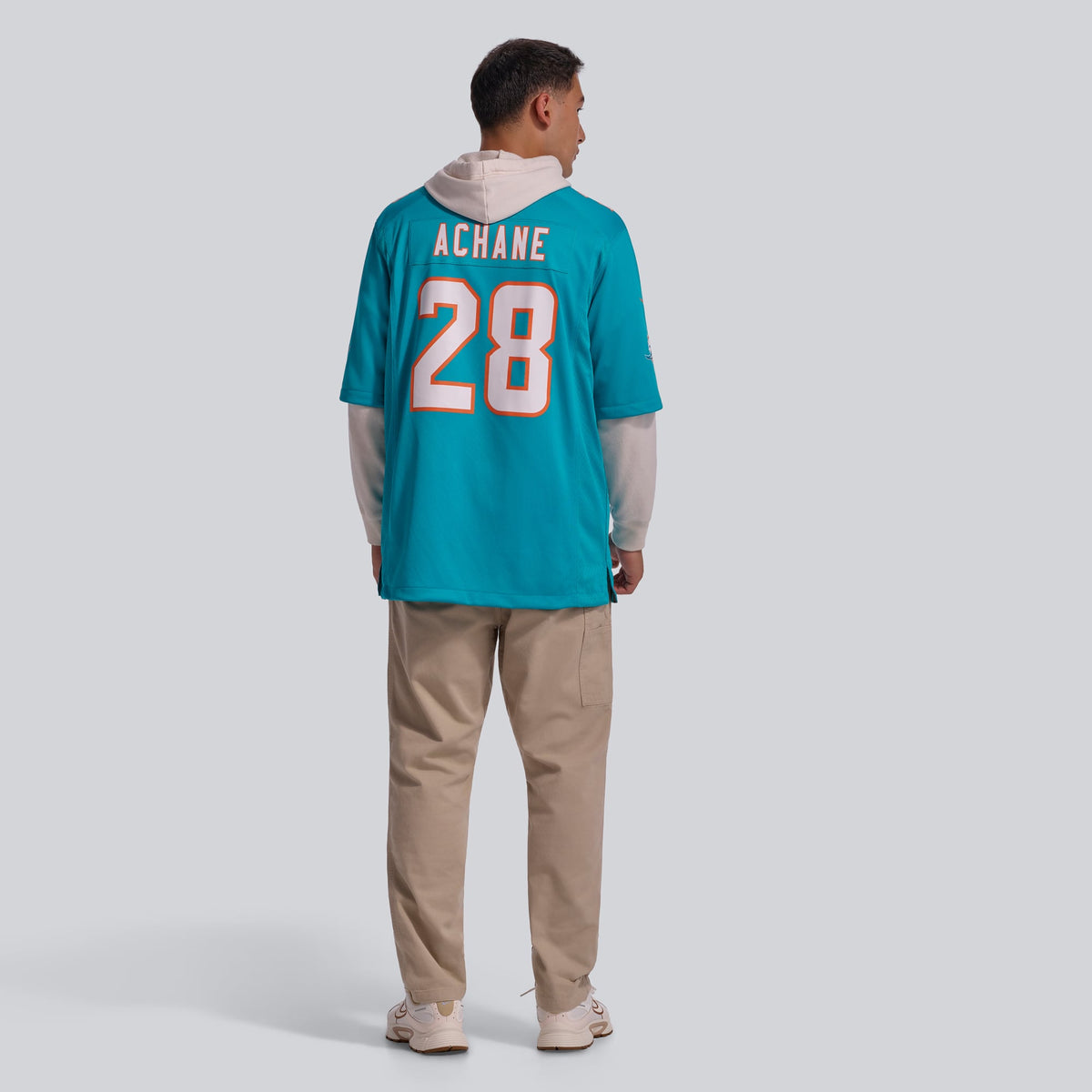 Miami Dolphins De’Von Achane Nike Aqua Player Game Jersey