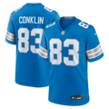 Detroit Lions Tyler Conklin Nike Blue Team Game Jersey