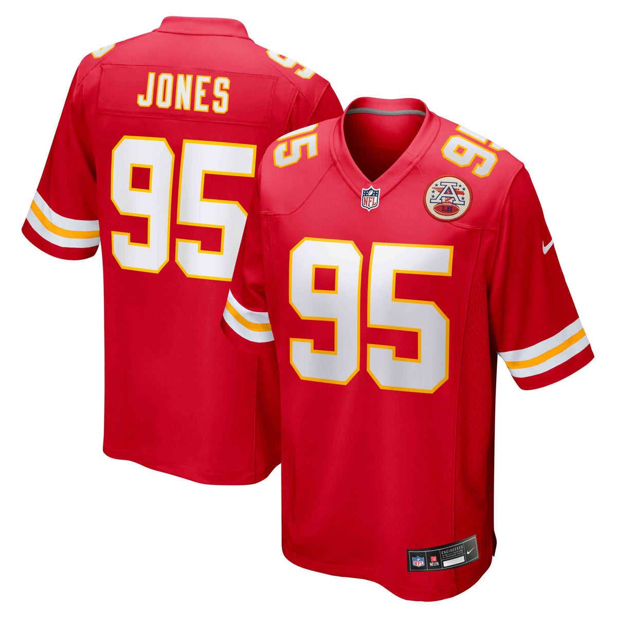 Kansas City Chiefs Chris Jones Nike Red Game Jersey