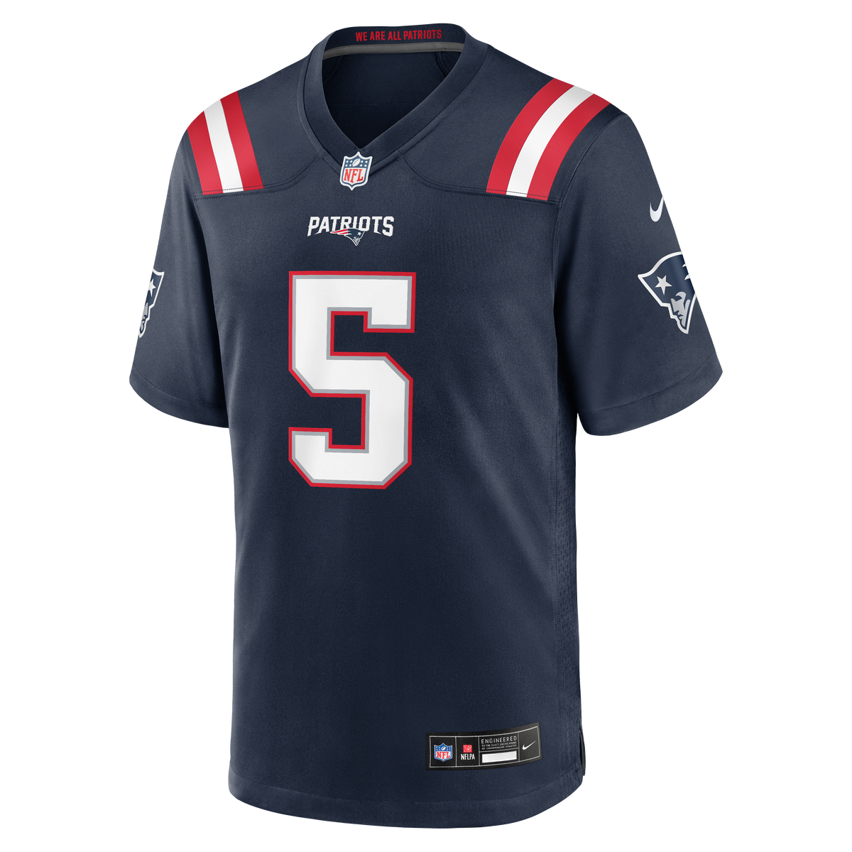 New England Patriots Dre'Mont Jones Nike Navy Team Game Jersey