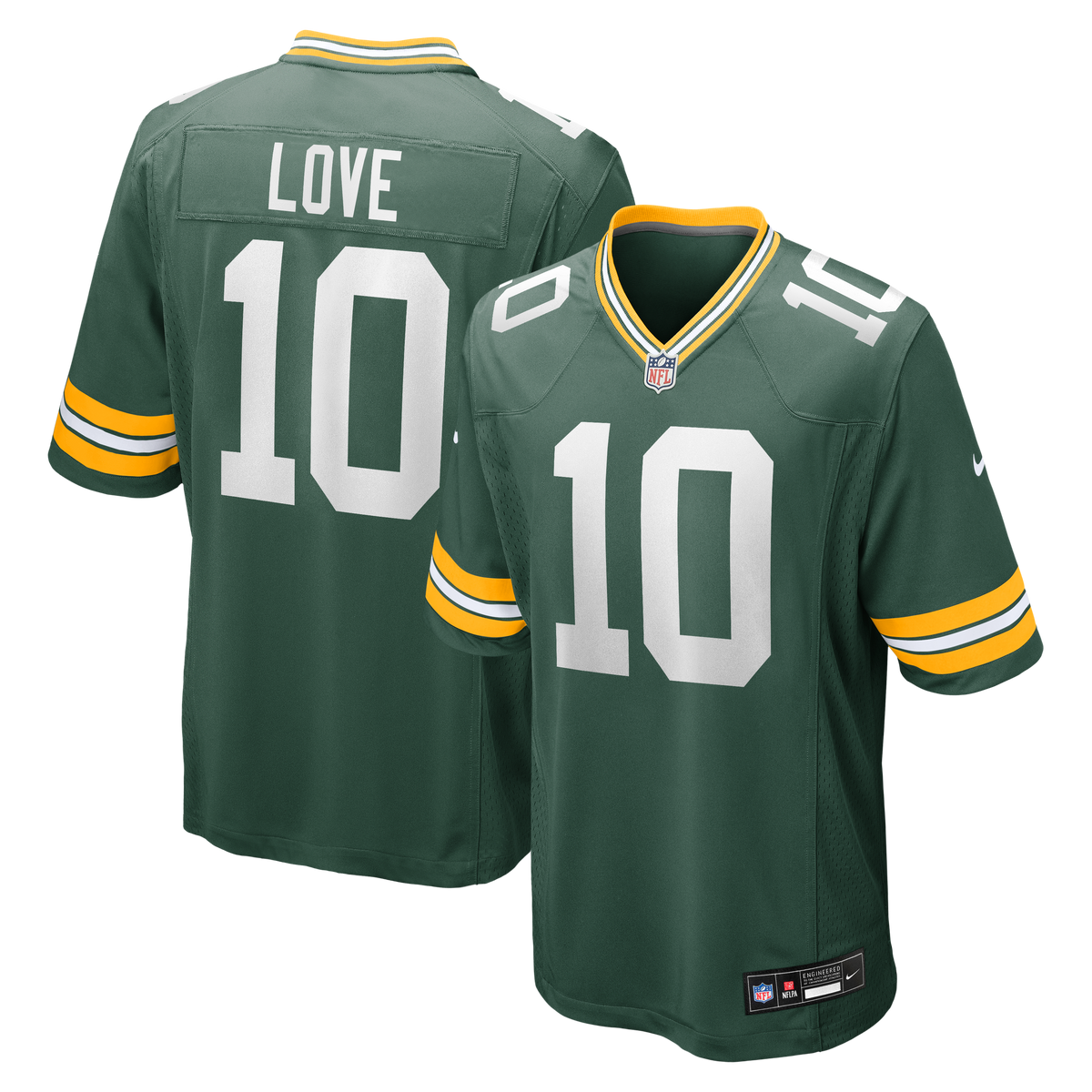 Green Bay Packers Jordan Love Nike White Game Jersey