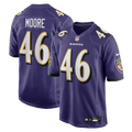 Baltimore Ravens Nick Moore Nike Purple Game Jersey