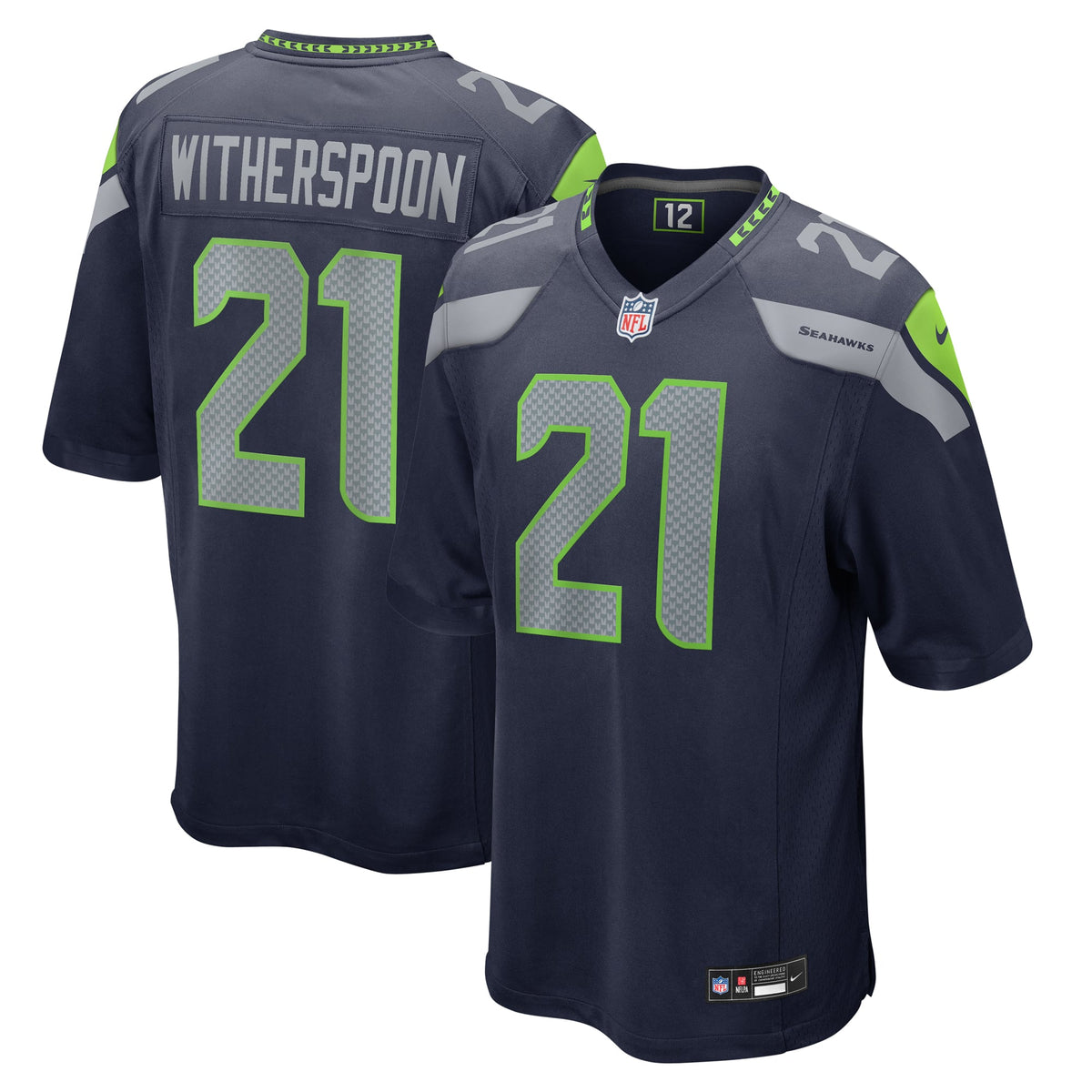 Seattle Seahawks Devon Witherspoon Nike White Game Jersey