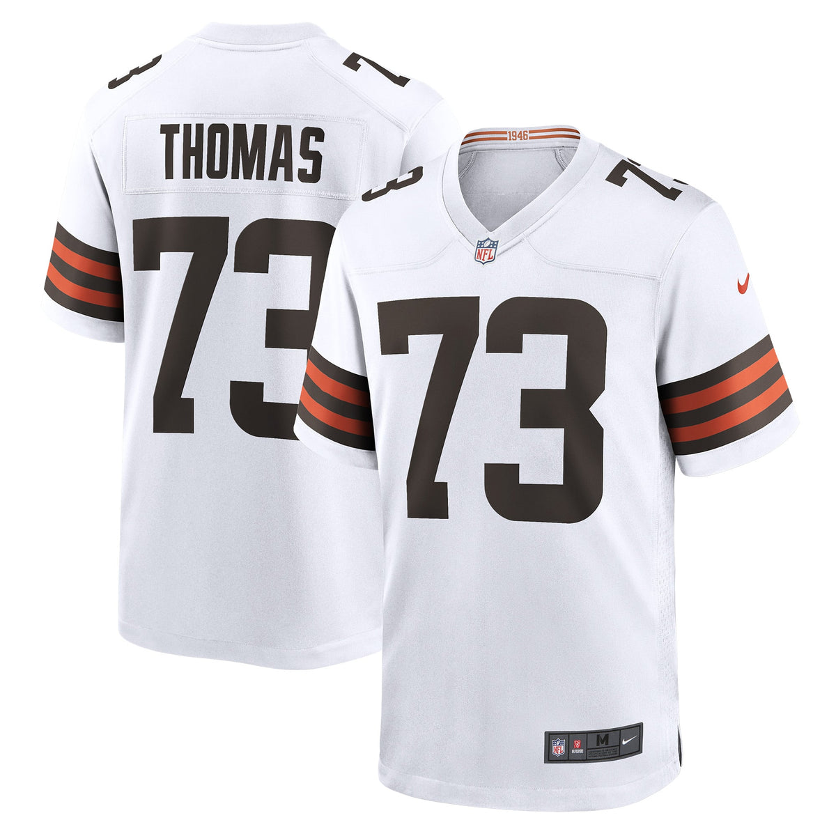 Cleveland Browns Joe Thomas Nike Brown Retired Game Player Jersey