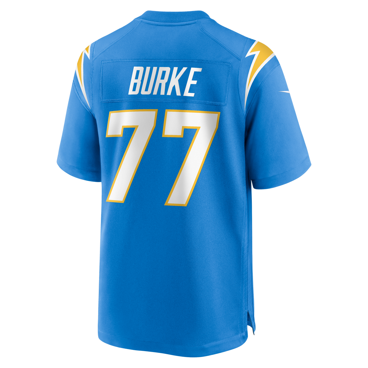 Los Angeles Chargers Travis Burke Nike Powder Blue Team Game Jersey