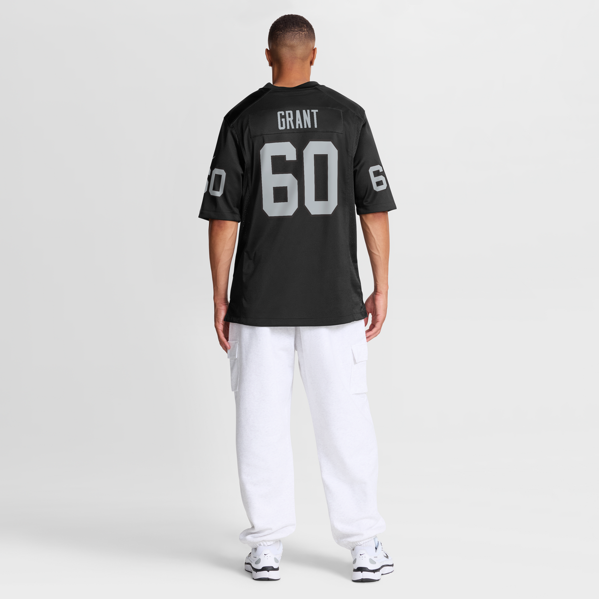 Las Vegas Raiders Charles Grant Nike Black Team Game Jersey