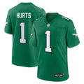 Philadelphia Eagles Jalen Hurts Nike Kelly Green Alternate Game Player Jersey