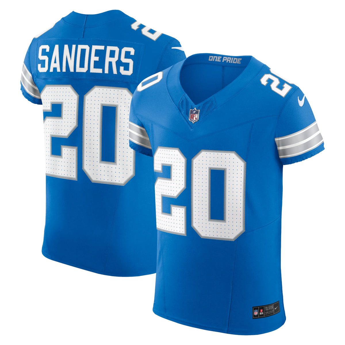 Detroit Lions Barry Sanders Nike Black Alternate Vapor F.U.S.E. Elite Jersey