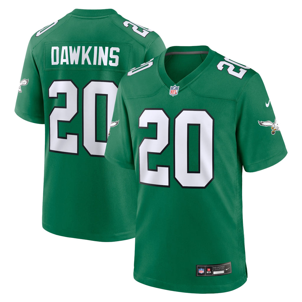 Philadelphia Eagles Brian Dawkins Nike Kelly Green Alternate Retired Player Game Jersey