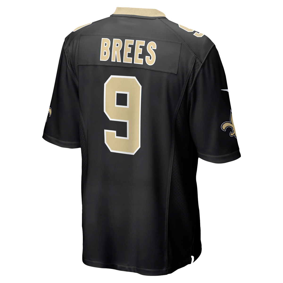 New Orleans Saints Drew Brees Nike Black Team Game Jersey