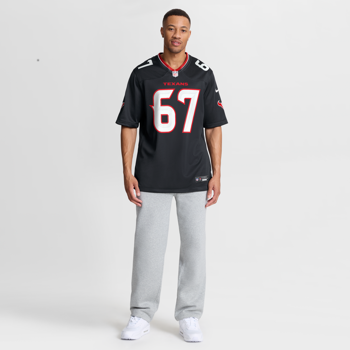 Houston Texans Evan Brown Nike Navy Team Game Jersey